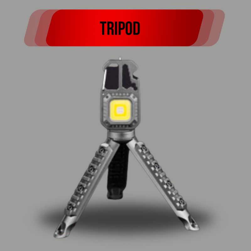 Premium 7 Mode Keyring Work light Torch Rechargeable