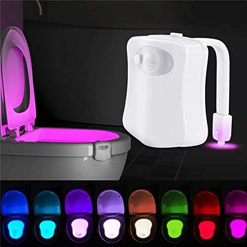 Toilet Bowl LED Automatic Light Lights Up The Bowl