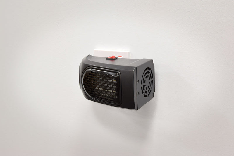 400W Compact Quiet Plug-in Wall Heater With Timer